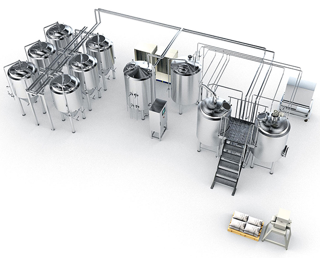 Process technology for producing beer